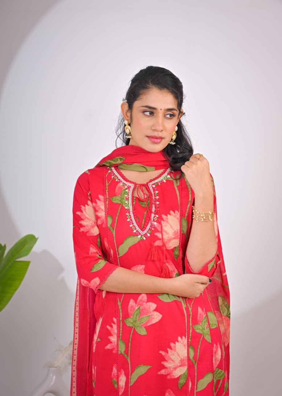 Pure Cotton Printed A-Line