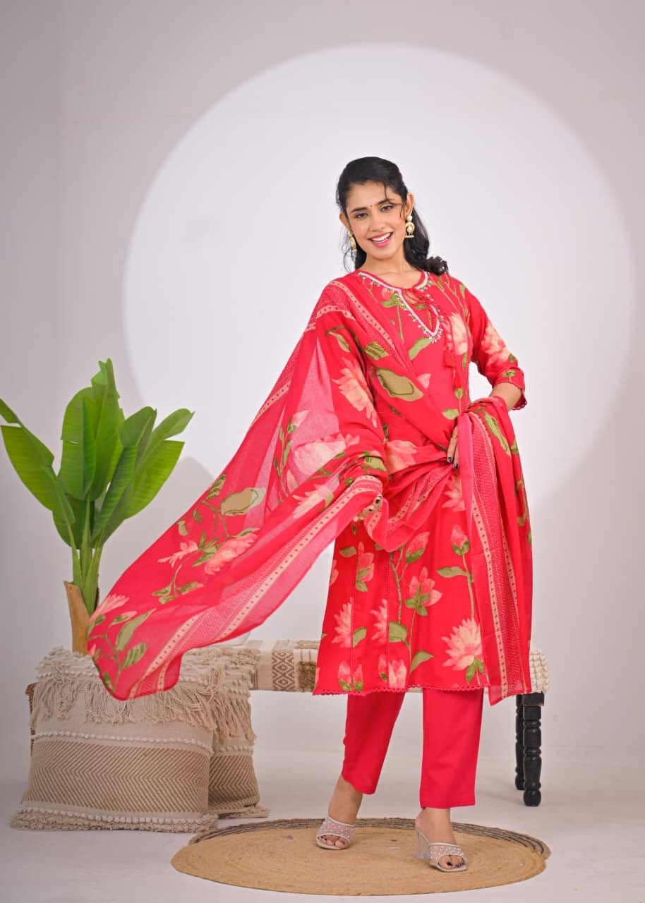 Pure Cotton Printed A-Line - alternate view